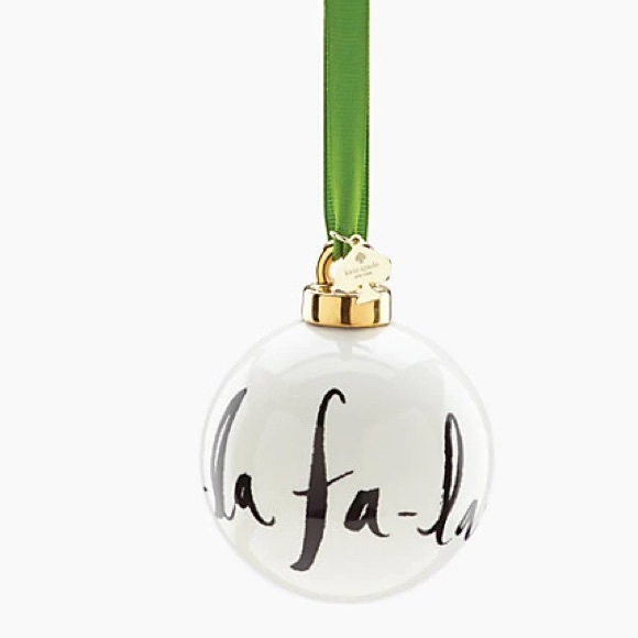 Kate Spade New York Deck the Halls fa la la Ornament